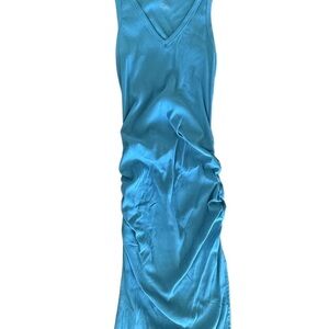 A New Day Bright Blue Tank Top Maxi Dress Size Medium
